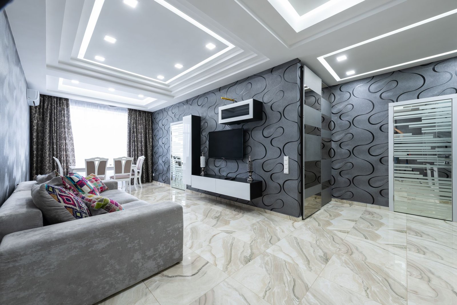 Use Wallpaper Behind the Television