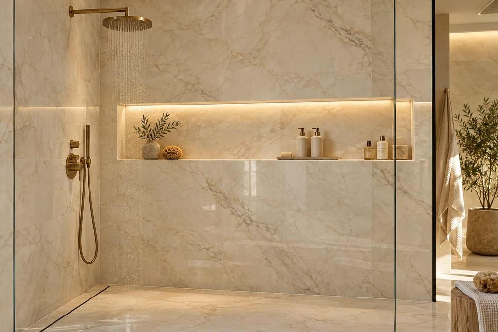 Elegant Shower Niche Ideas